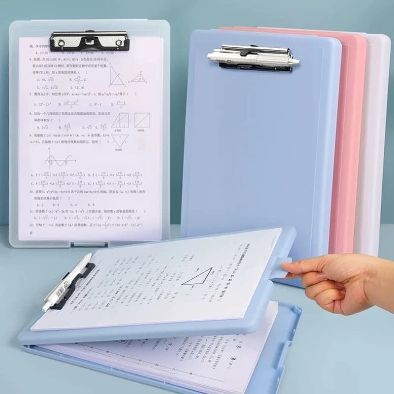 Appunti per file A4 di nuovo stile Cartella di grande capacità 2 in - 1 di alto valore per carta di prova per studenti Scrittura per ufficio e archiviazione di documenti