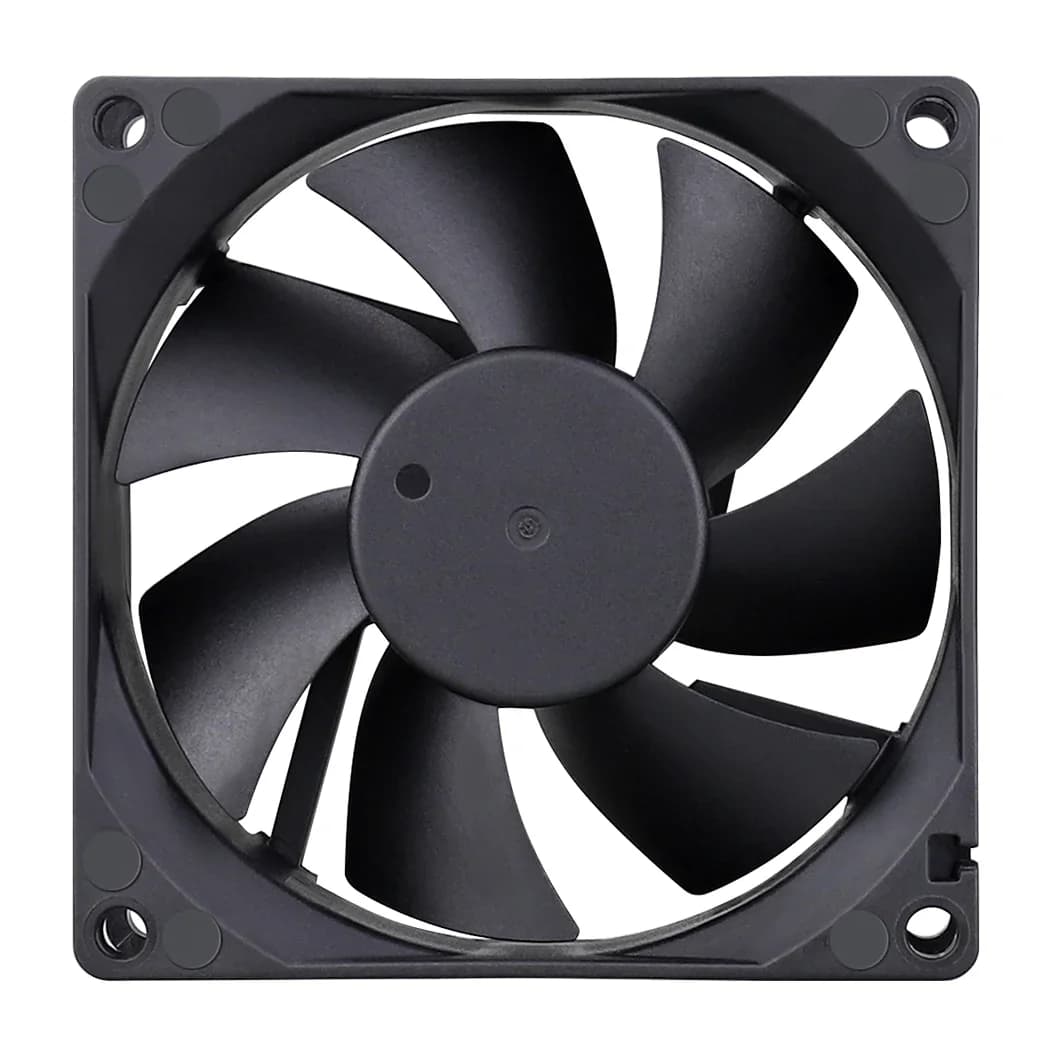 Dispositivo di raffreddamento per case del computer da 80 mm DC 12V 24V 80x80x25mm Ventola di raffreddamento a doppia sfera 8025 Ventola assiale a 2 pin 8CM per stampante 3D, DVR, raffreddamento NAS