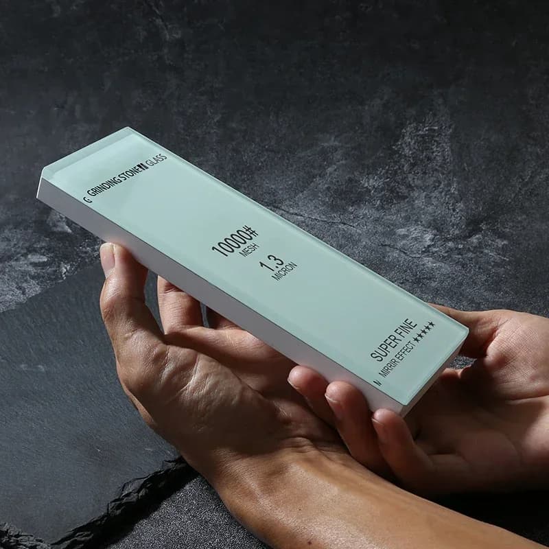 Professional Sharpening Stone 240-15000 # Kitchen Knife Sharpening Tool with White Aluminum Sharpening Stone