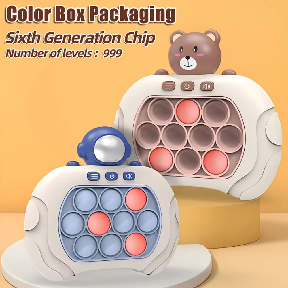 Upgraded Electronic Pop Push Quick Push Game 999 Level Console Suitable for Adult and Child Fidget Toys Christmas