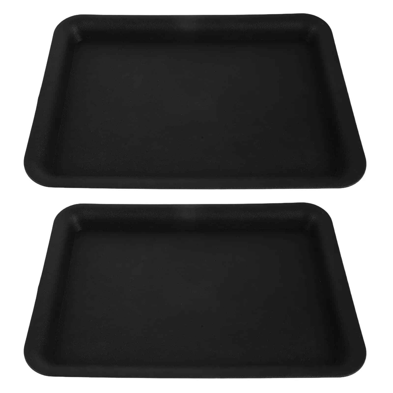 2x Subvases Rectangular in Resin, Trays Collect water for Plants, for Flowers Jars, Drainage Trays for Davanzali, Trays for Semina and Growth