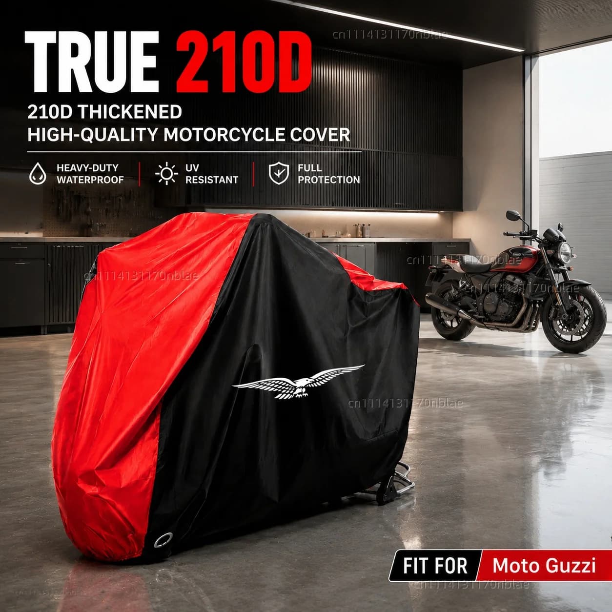 For Moto Guzzi Breva 850 1100 1200 GRISO BREVA 1100 NORGE 1200 GT8V BREVA 750 V7 210D Motorcycle Cover Waterproof Dustproof