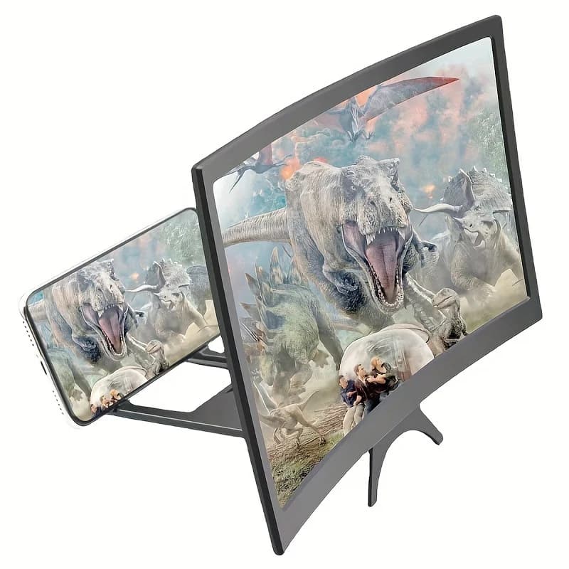 Amplificatore per schermo mobile, supporto per persona pigra, schermo per amplificatore per telefono cellulare ad alta definizione 3D, adatto per telefoni cellulari e tablet