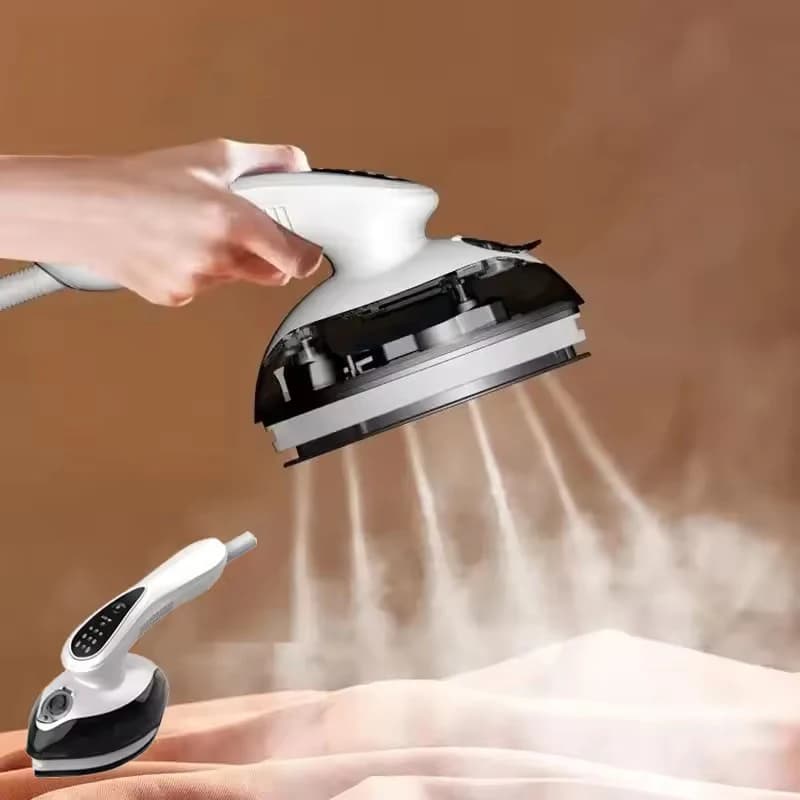 Ferro da Stiro a Vapore Portatile per Vestiti con Riscaldamento Rapido, 1000W, 120ml, Generatore di Vapore per Casa e Viaggio