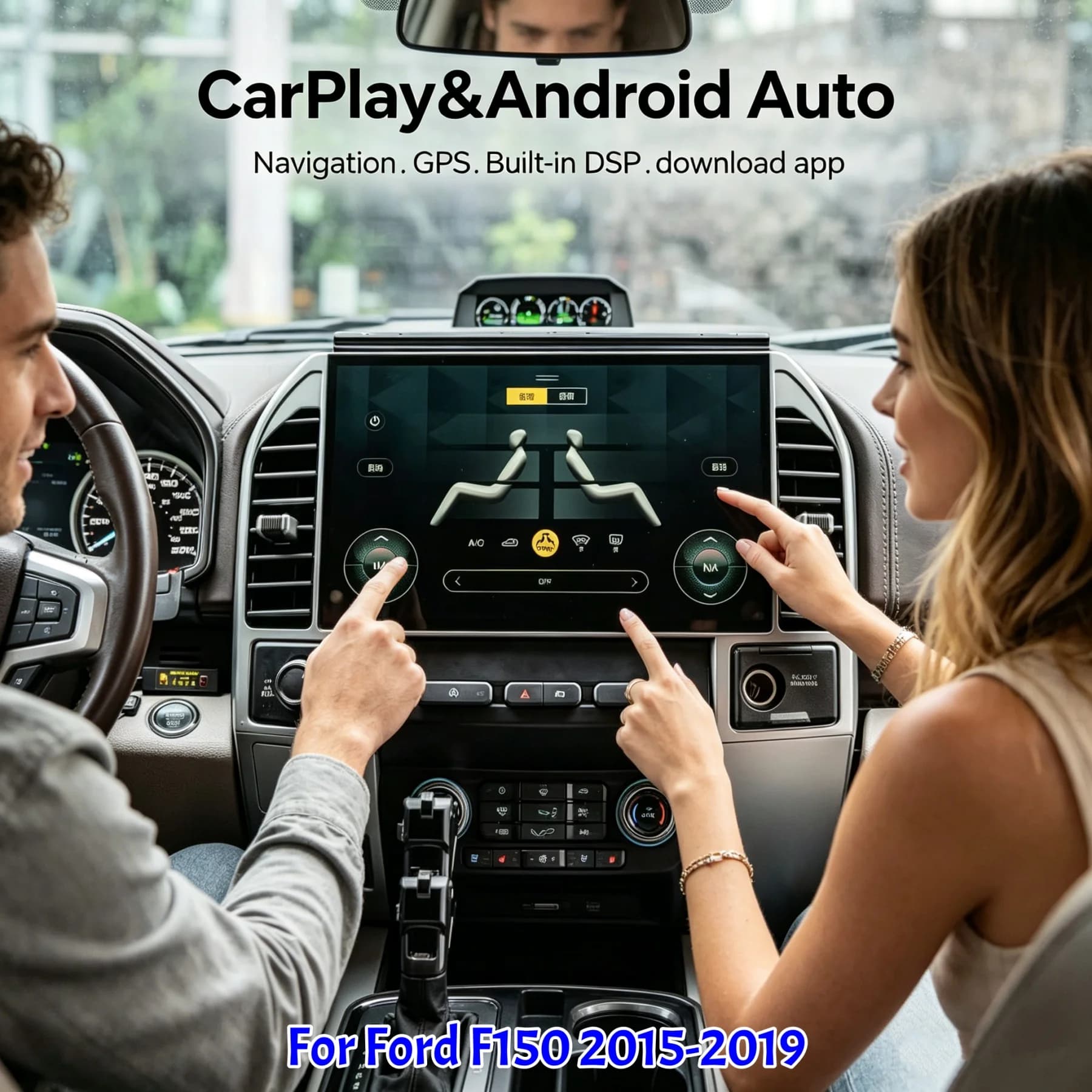 Android Touch Screen 14.6 Inch For Ford F-150 2015-2019 Auto Car Radio GSP Navigation Wireless Carplay Stereo Multimedia Player