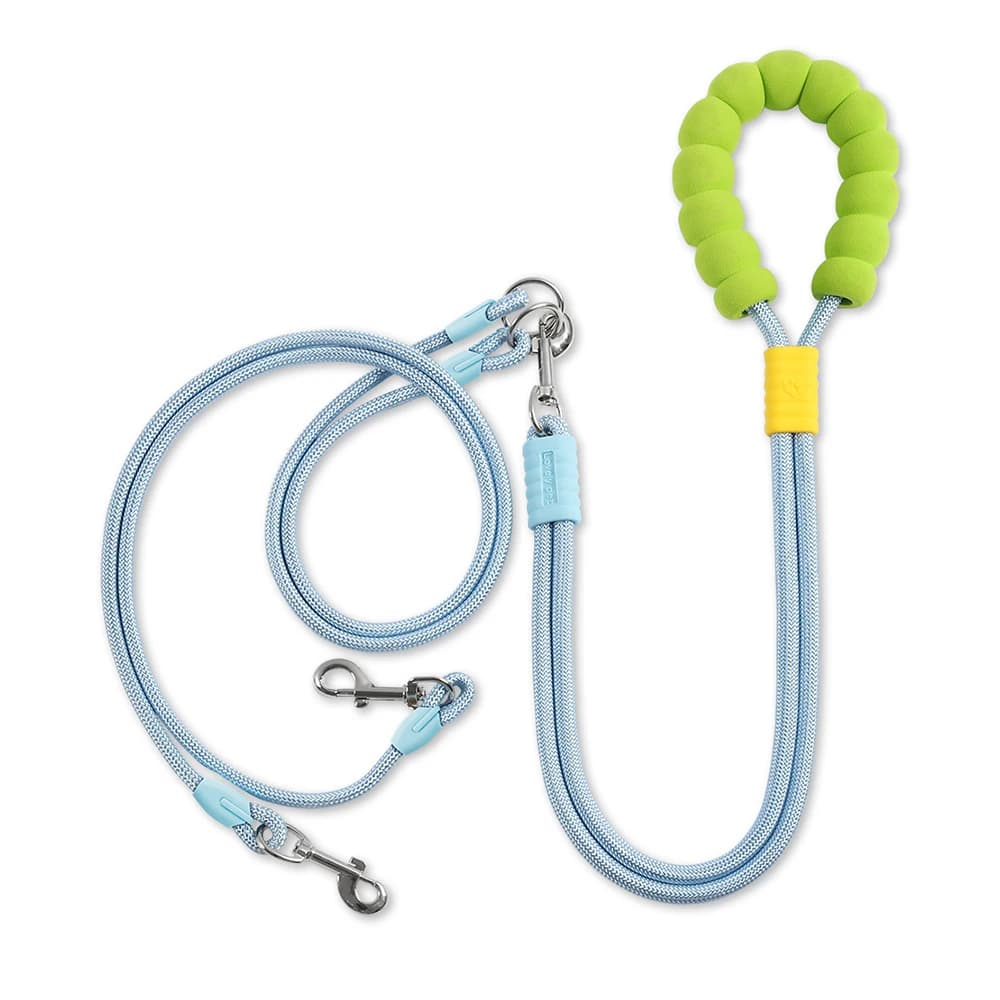 Guinzaglio per Cani Robusto, Corda di Traino Riflettente in Nylon, Impugnatura Antiscivolo in Schiuma, per Cani Grandi, Piccoli e Medi, Accessori per Animali da Esterno
