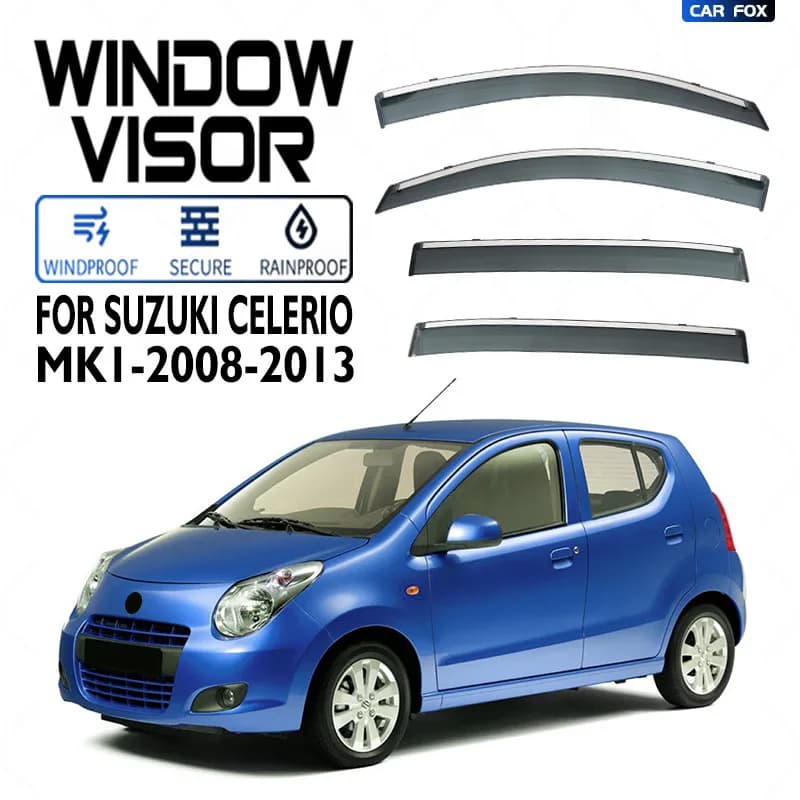 Per Suzuki Celerio 2008-2013 Finestra di Automobile Visiera Tenda Shelter Parabrezza Finestra Laterale Pioggia Parasole Accessori Auto