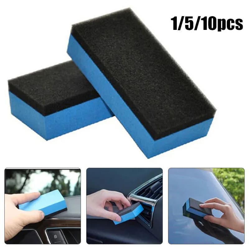 1/5/10/pz auto rivestimento in ceramica spugna automobili vetro Nano cera applicatore pad spugne per lucidatura ceretta automatica
