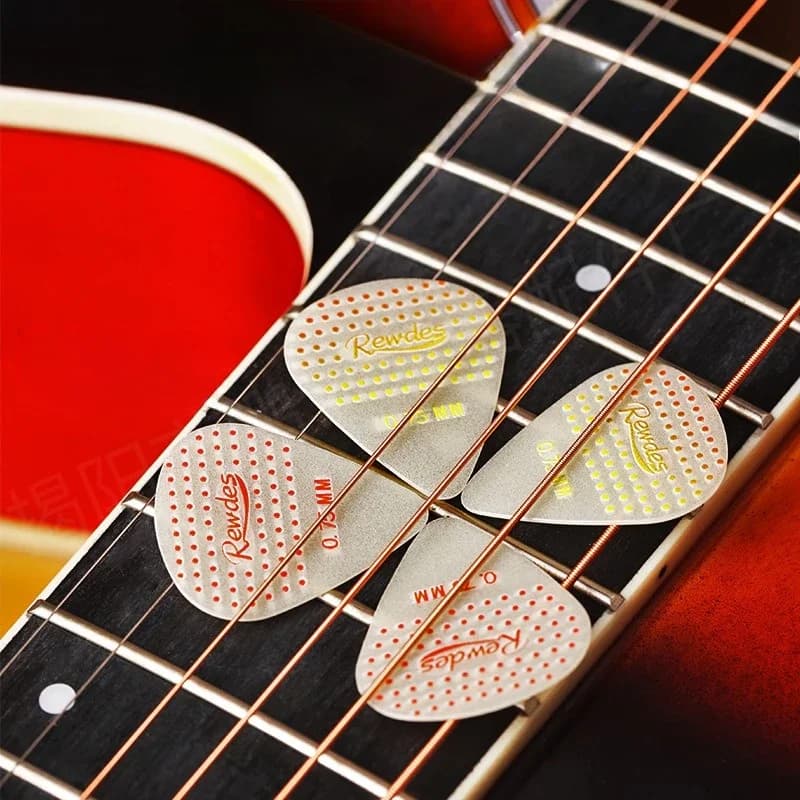 x5 Luminoso Antiscivolo 7.5 centimetri Paletta per Chitarra Principiante Musica Basso Concorrenza Speciale Liscio Senza Bave Treno Accessori per Chitarra