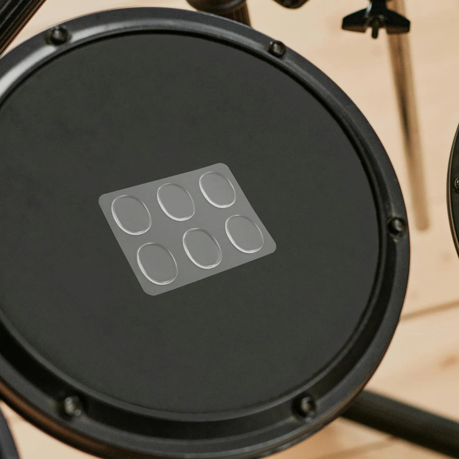 4 Fogli di Pad Silenziosi in Silicone Trasparenti per il Controllo del Tono, Smorzatori per Tamburi Rullanti e Piatti, Miglioramento della Chiarezza del Suono per Esibizioni dal Vivo