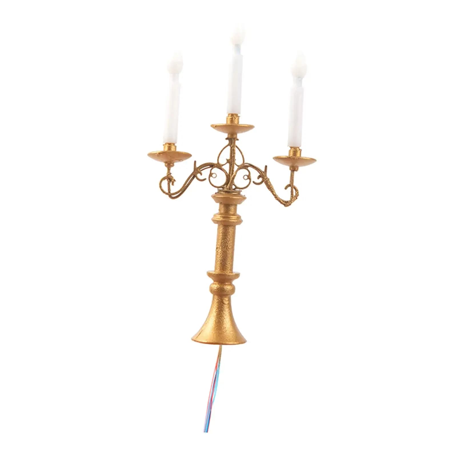 Candelieri per Casa delle Bambole 1/87, Luce a LED per Miniature Fai-da-Te, Giardino delle Fate in Miniatura, Micro Paesaggio, Scenari Fai-da-Te