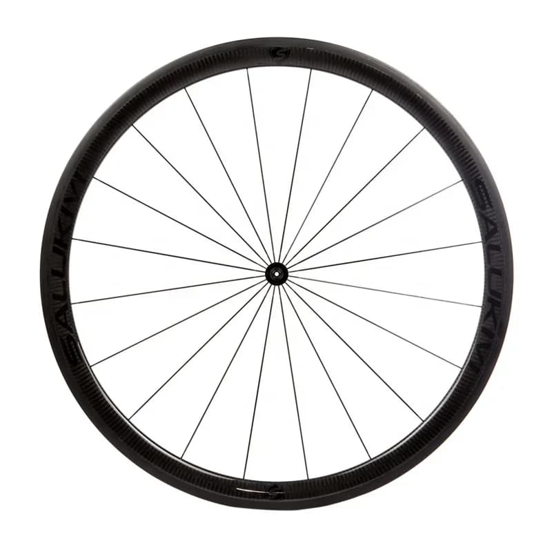 Ruota per Bicicletta SALUKlVl-SK38TU 38mm Ultraleggera con Raggi Sapim Cx-ray 20H / 24H OEM, Set Ruote Tubolari in Carbonio 700C