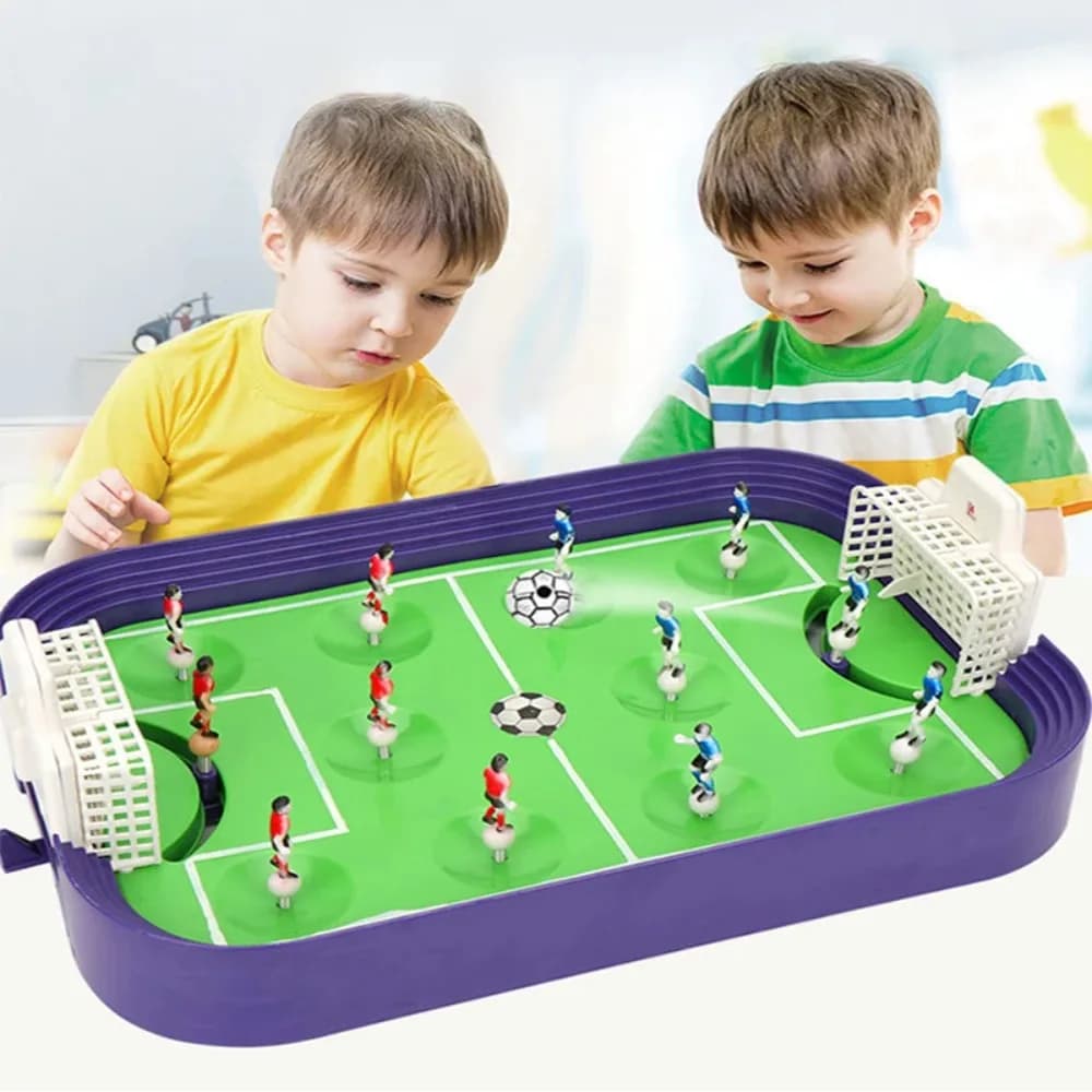 Tavolo da calcio Gioco da tavolo Ragazzi Giocano a calcio da tavolo Festa Sport all'aria aperta Giocattolo da calcio portatile per bambini Regalo multigioco