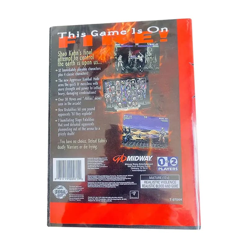 Mortal Kombat TRILDGy16 Bit MD Scheda di gioco per Sega Megadrive Genesis Cartuccia per console per videogiochi con scatola al dettaglio