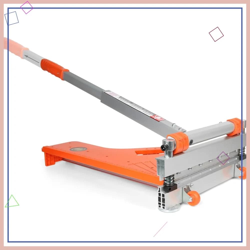 Taglierina per Pavimenti in Vinile da 13 Pollici - Senza Polvere, Senza Rumore, Tagli Multi-Angolo per Laminato e Vinile, Manico Lungo con Ruote
