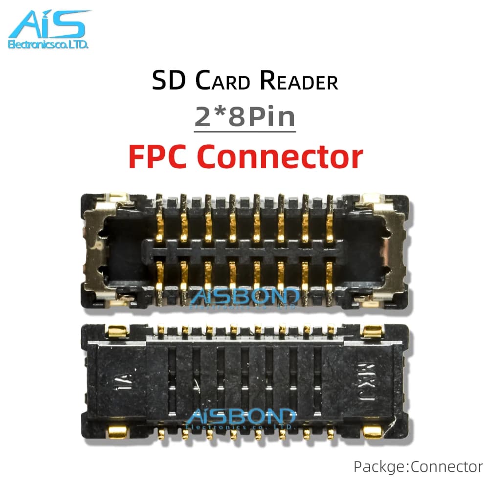 5 Pezzi/Lotto Connettore Cavo Flessibile per Lettore Schede Micro SD TF da 2*8 Pin (16 Pin) 0.4mm FPC per Memoria su Scheda Madre