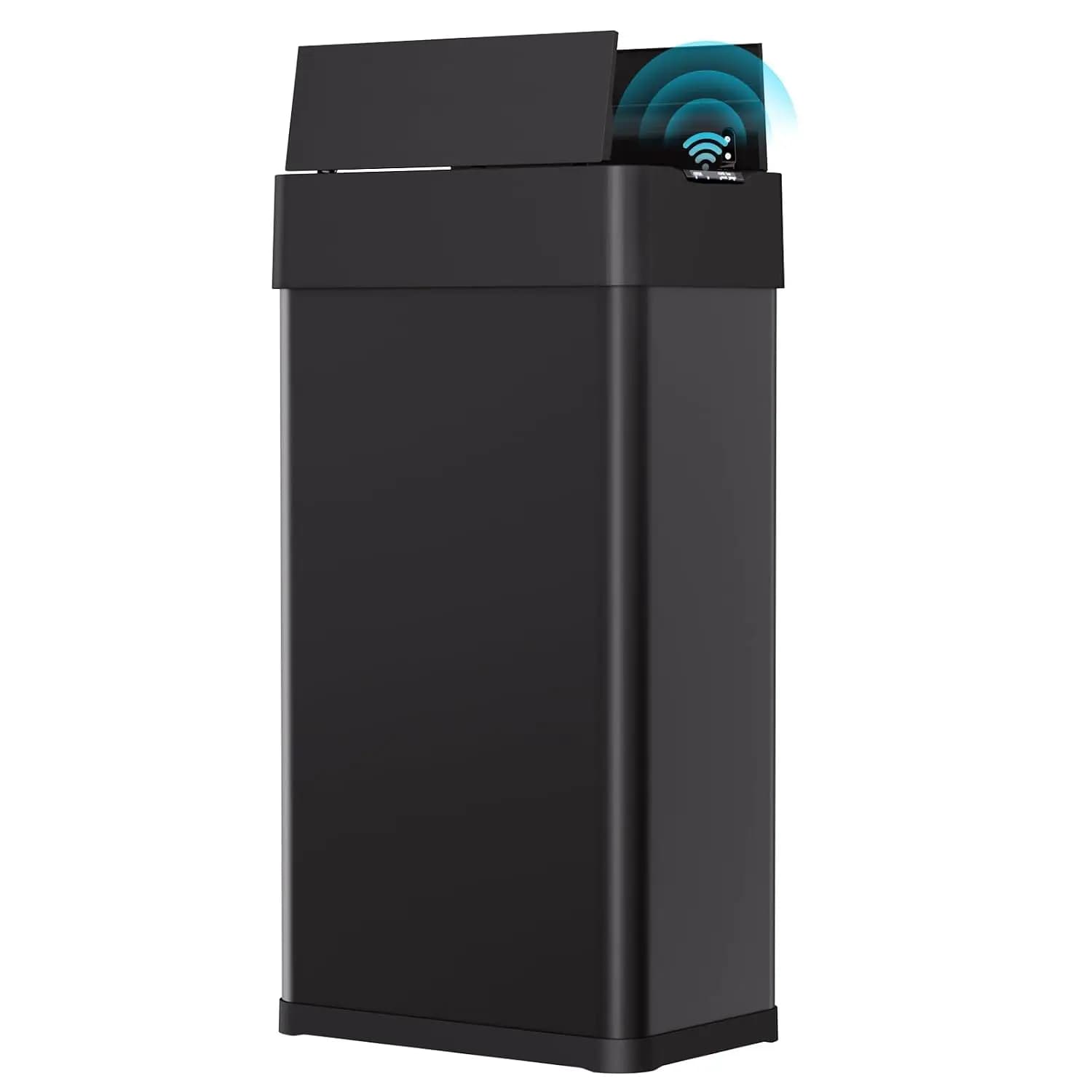 18.5 Gal Automatic Trash Can, 70 Stainless Steel Motion Sensor Garbage Bin, Touchless Brushed Wastebasket, W/Butterfly, Soft-Clo