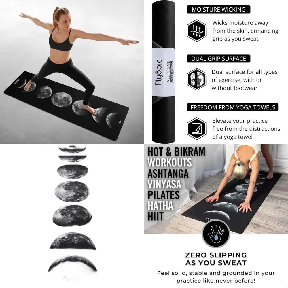 Set Ecological Carpet and Towel for Yoga | Premium Handle for Hot Yoga, Pilates and Exercises