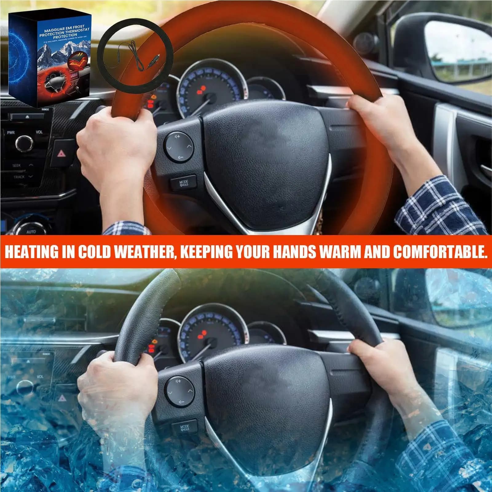 Wheelchair Reheated 12V Wireless Anti-slip, Protection and Heating for Flying Car, Truck, SUV, for Men and Women