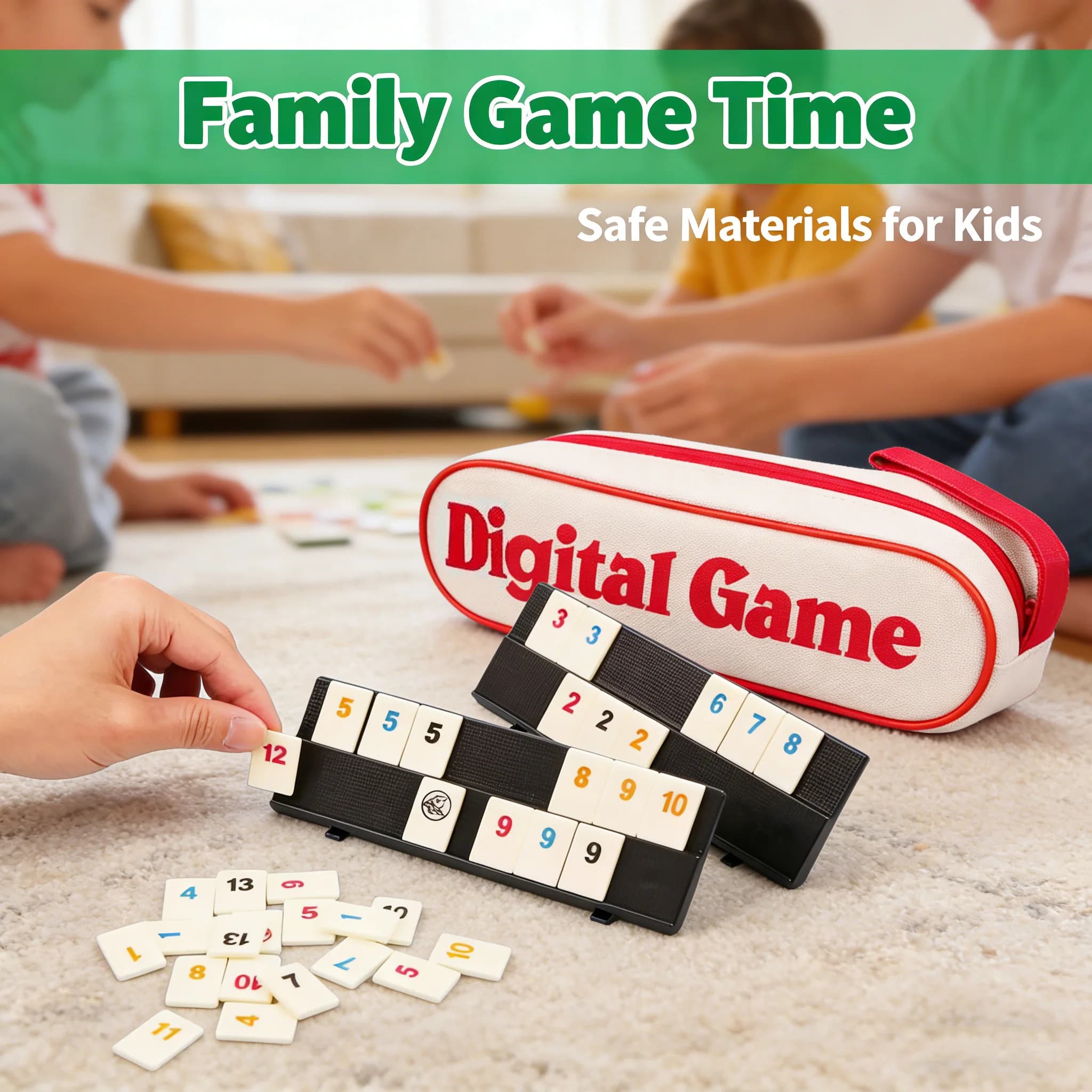 Nuovo Gioco Digitale Rummy Tile 2026, Gioco da Tavolo Classico per 2-4 Persone, Gioco per Feste, Mahjong Israeliano, Portatile, Regalo per Bambini e Adolescenti