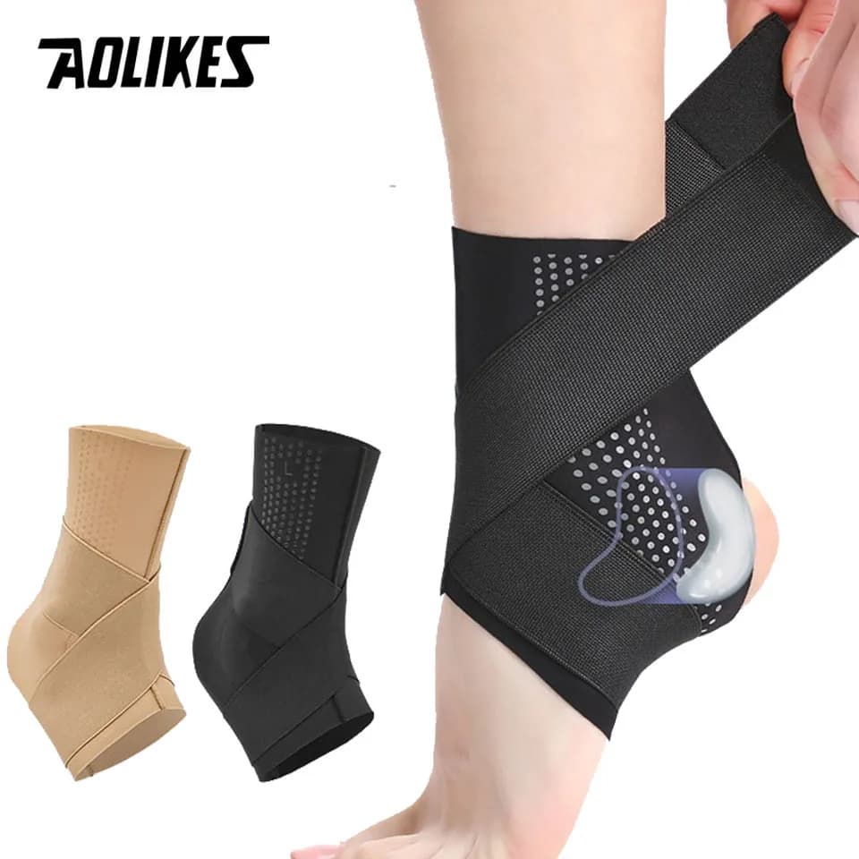 AOLIKES 1 Pezzo Supporto per Caviglia, Fascia Compressiva per Caviglia, per Uomini e Donne con Distorsioni, Fascia Stabilizzante per Legamenti