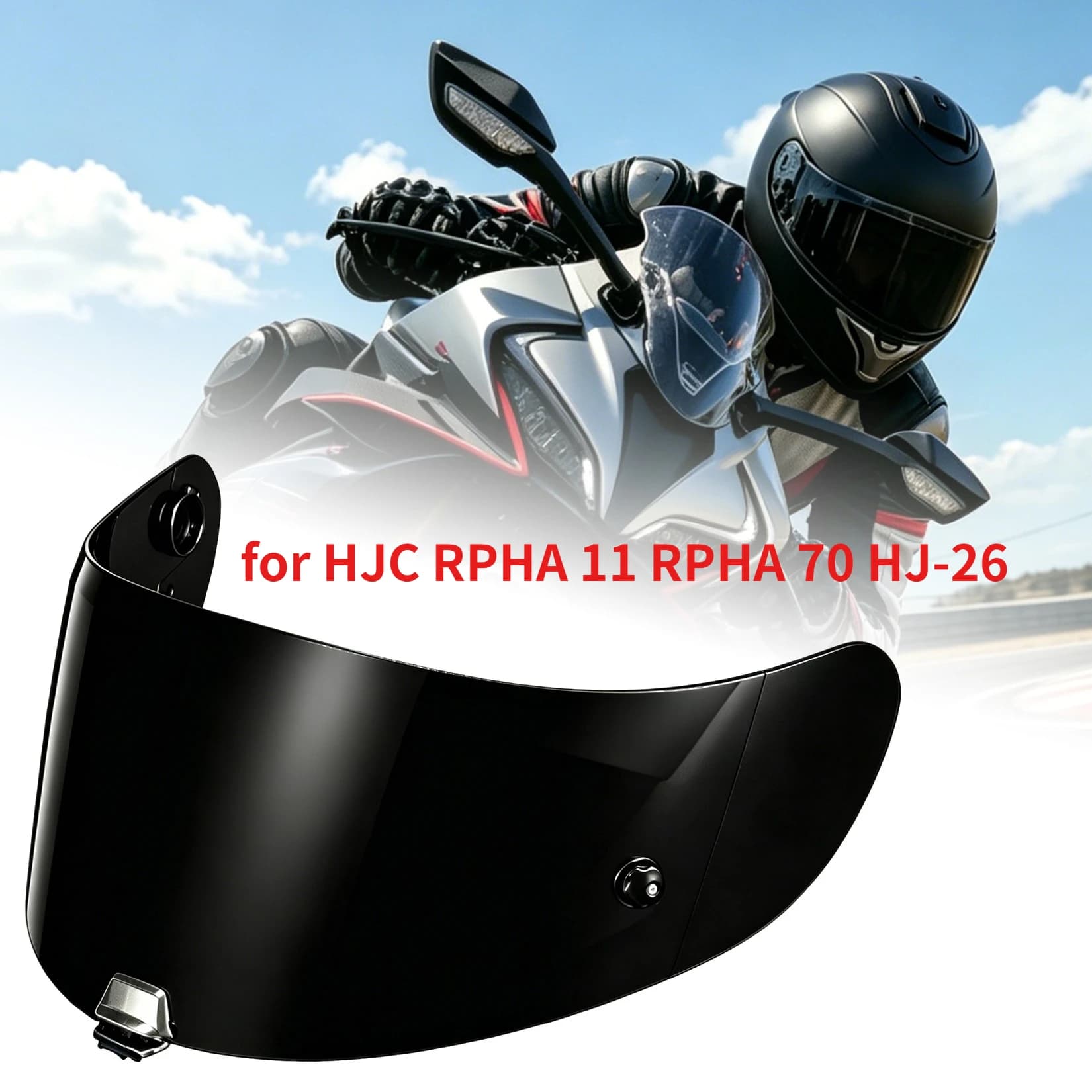Motorcycle Helmet Visor for HJC RPHA 11 RPHA 70 HJ-26 Replacement Shield UV Protection Anti-Scratch Face Shield
