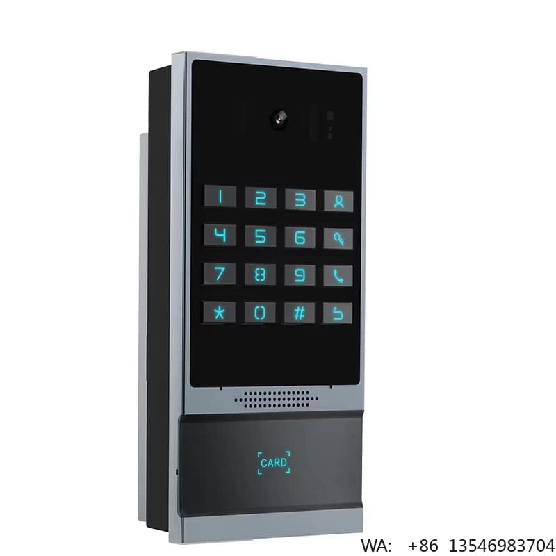 Campanello con Telecamera IP, Citofono Wireless Intelligente IP66 Impermeabile con Visione Notturna e Comunicazione Bidirezionale SIP