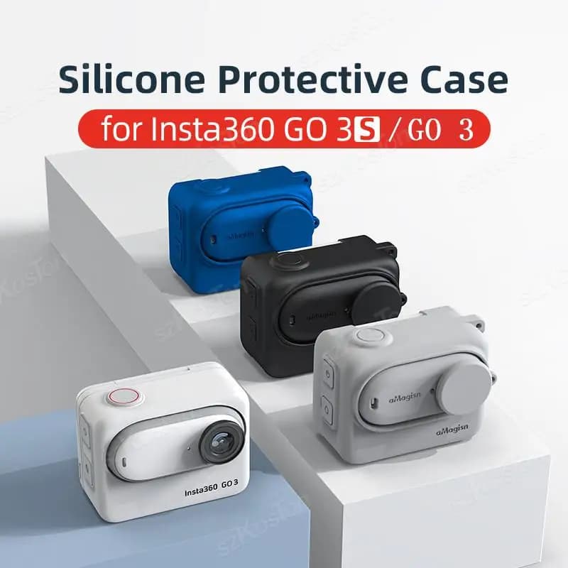Silicone Protective Case for Insta 360 GO 3S Sports Camera Protective Case Complete protection for accessories Insta360 GO3S