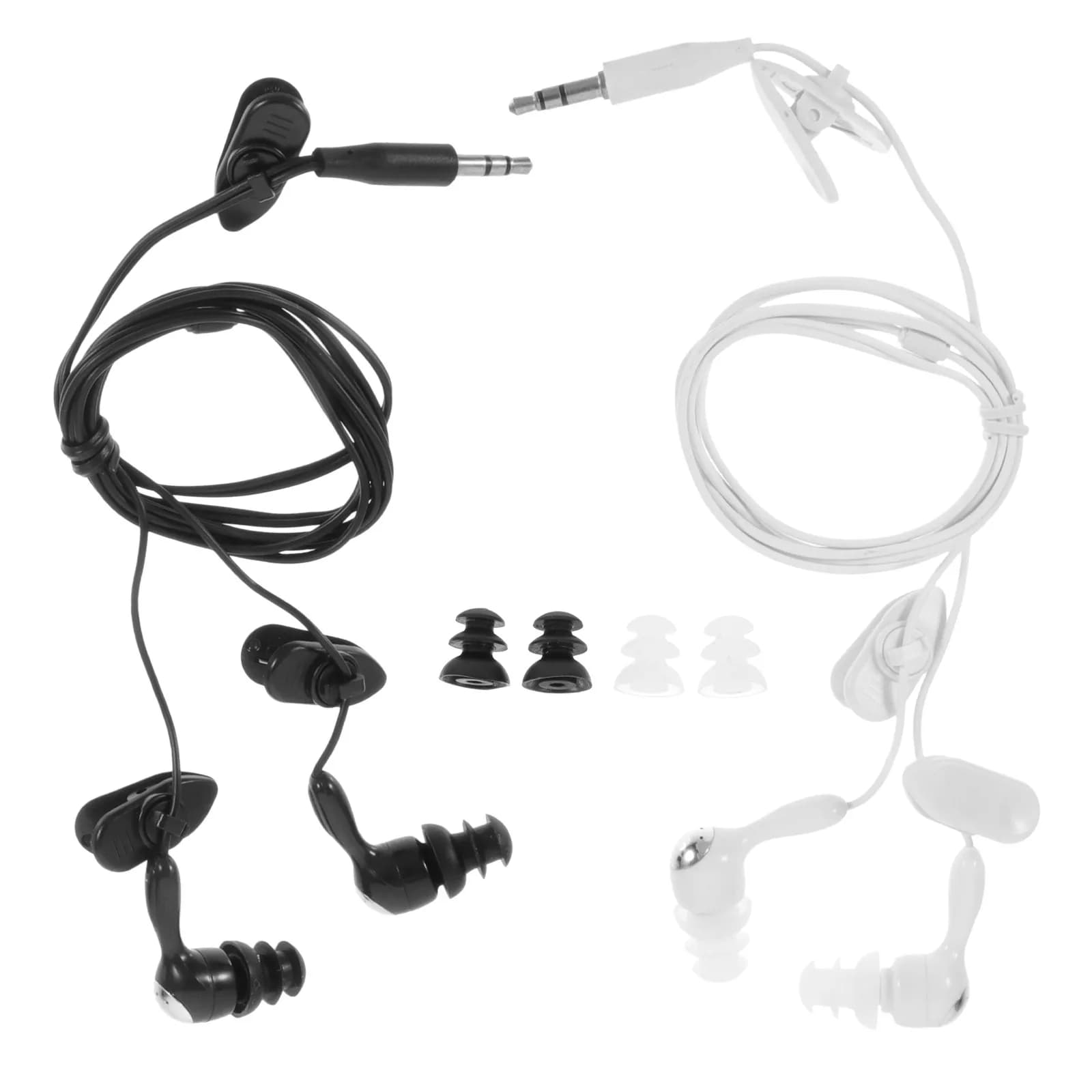 2 pezzi di auricolari impermeabili per nuoto, tappi per le orecchie subacquei, auricolari flessibili in-ear per nuoto, surf, immersioni, snorkeling