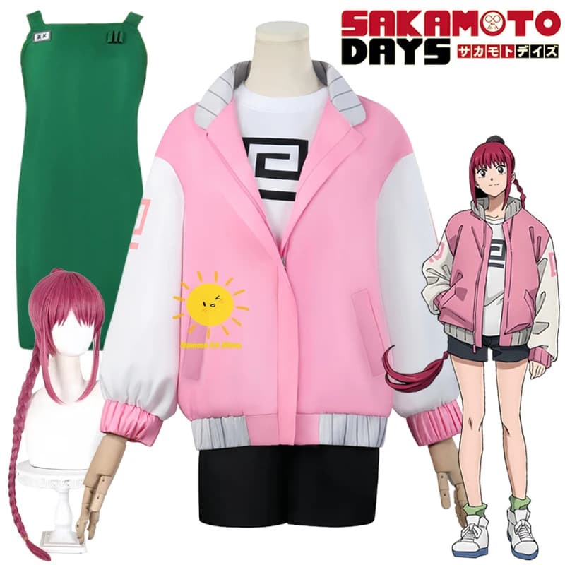 Anime Sakamoto Giorni Cosplay Lu Shaotang Costumi Cosplay Camicia Pantaloncini Cappotto Grembiule Shaotang Lu Parrucca Abiti Halloween Cos Donne Adulte