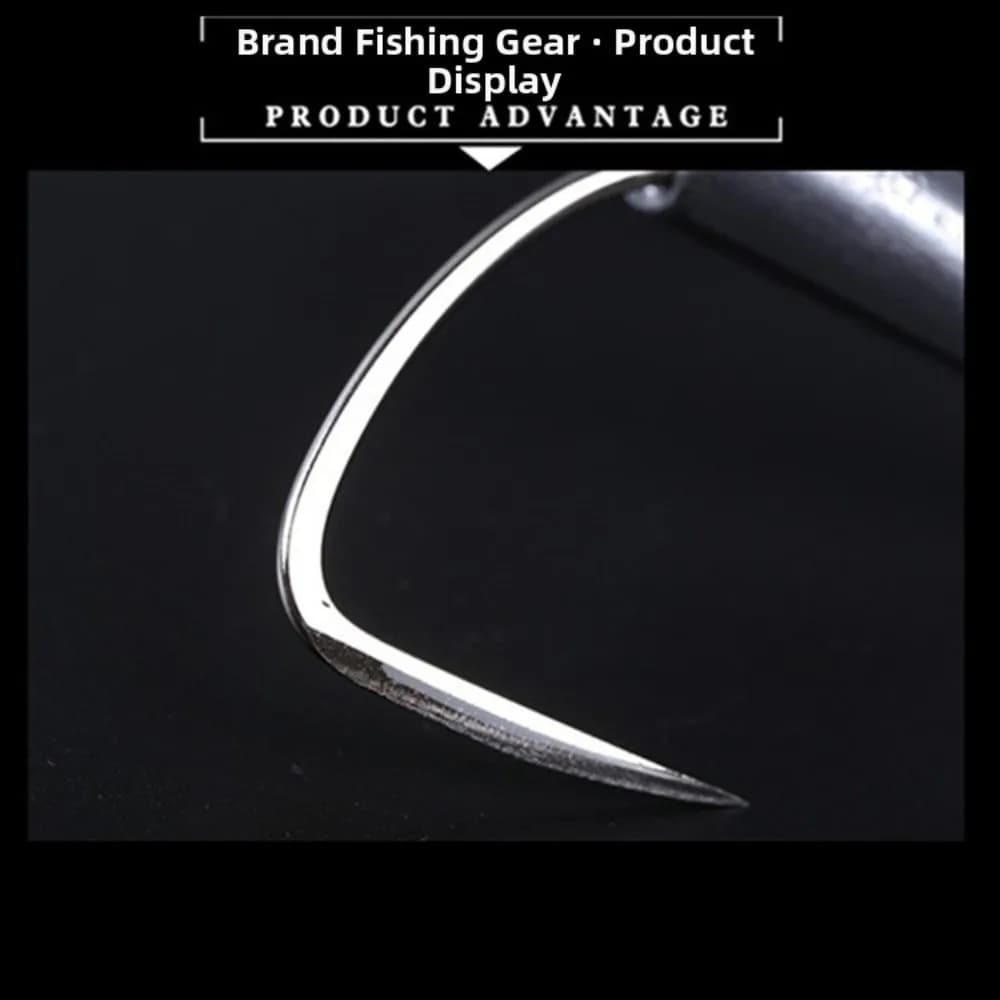 50g-80g Weight Triple Fishing Hook Barbed Point Carbon Material Anchor Fish Hook Heavy Duty Sharp Needle Saltwater Fishing Hook