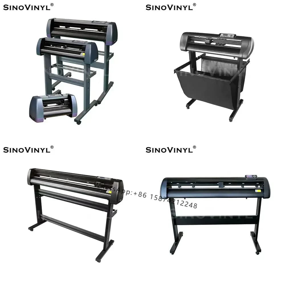 SINOVINYL Macchina da Taglio per Vinile 24" 48" con Software Gratuito per Grafiche, Lettere, Loghi, Adesivi in PVC