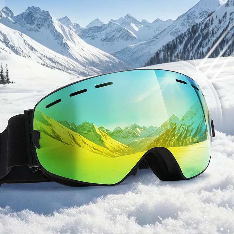 2026 Occhiali da sci Doppi strati Anti-appannamento UV400 Snowboard Occhiali da neve Occhiali da motoslitta Occhiali Sport all'aria aperta Sci Googles