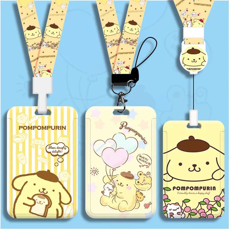 Etichette per Bagagli Pompompurin, Simpatiche Targhette Identificative per Valigie, Porta Indirizzo per Bagagli, Etichette Portatili per Ragazze