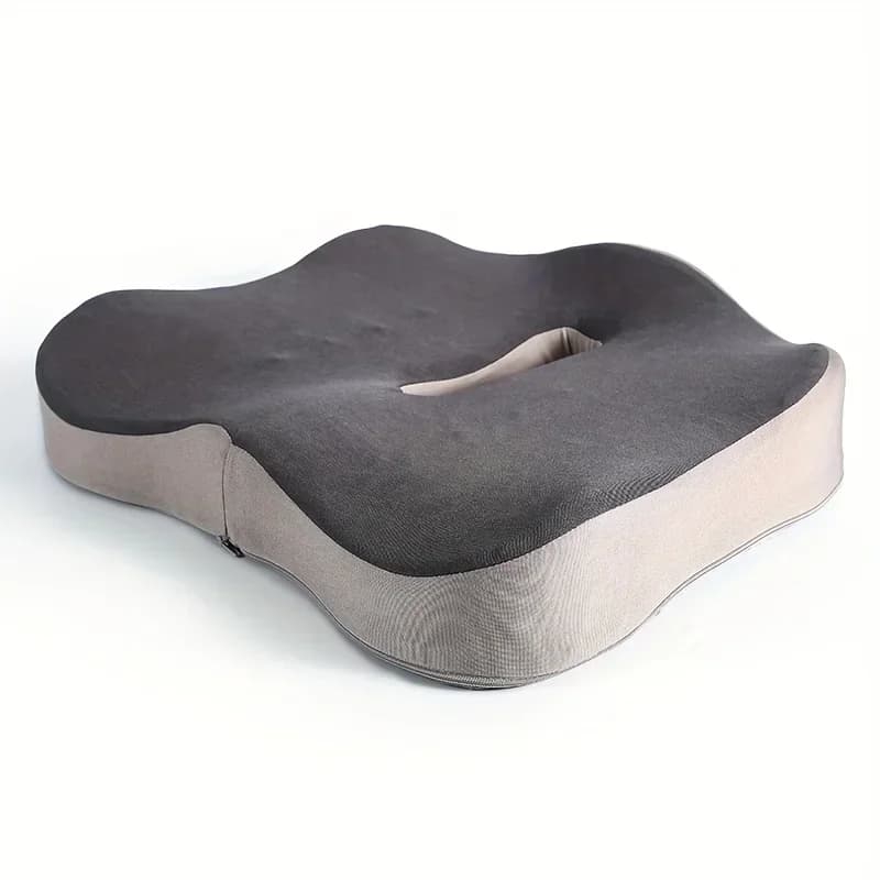 Cuscino sedile ergonomico in memory foam da 1 pezzo - Supporto comfort per sedia da ufficio, scrivania di casa, auto e sedia a rotelle - Allevia la pressione