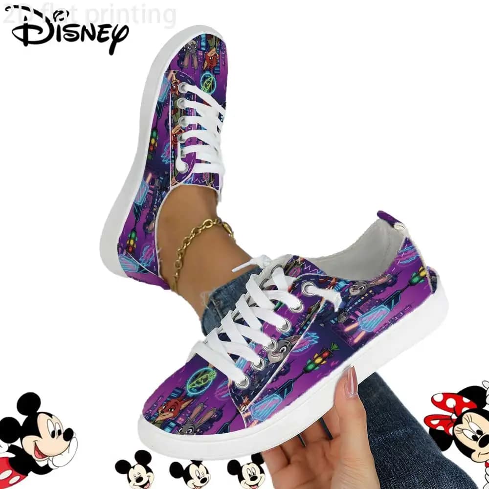Disney Zootopia with official license – Neon City print, casual shoes with soft and breathable upper