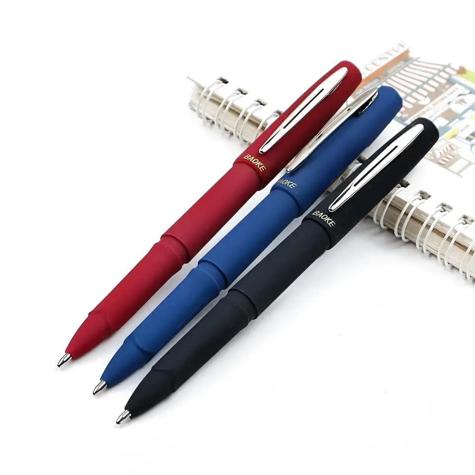 Set di 6 Penne Gel con Punta da 0.5/0.7/1.0mm, Inchiostro Nero/Blu/Rosso, Qualità di Scrittura Superiore, Penne Gel Neutre per Ufficio e Scuola