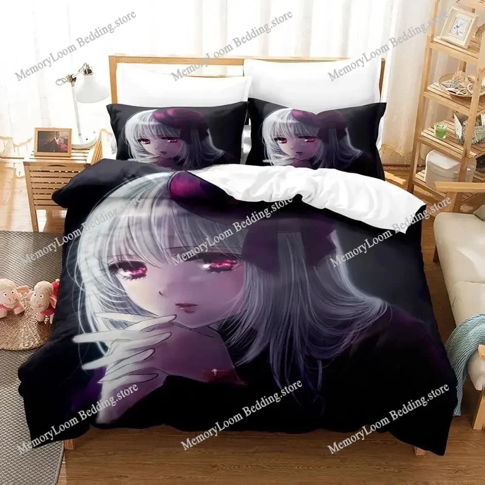 Progetto K Mikoto Suoh Nessun sangue! Nessun osso! Nessuna cenere! Set biancheria da letto Set di tre pezzi Cartoon Anime Set copripiumino per camera da letto per bambini adulti