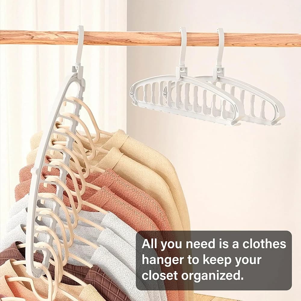 Multifunctional 11-hole hanger 1PC per dorm Housing for drying clothes rack plastic spiral cabinet for home use