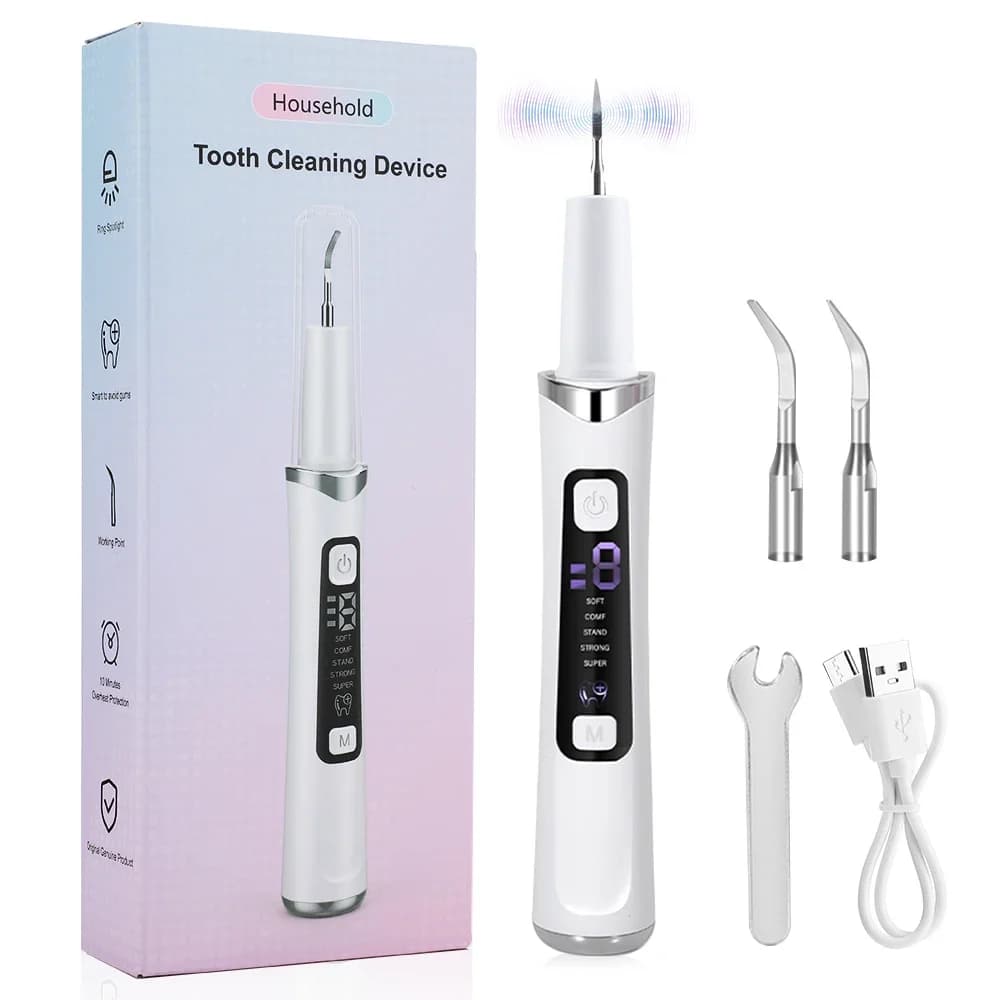 Electric Teeth Cleaner Teeth Stone Remover Toothbrush Set with LED Lights Home Dental Teeth Whitening Oral Irrigation Care Tools