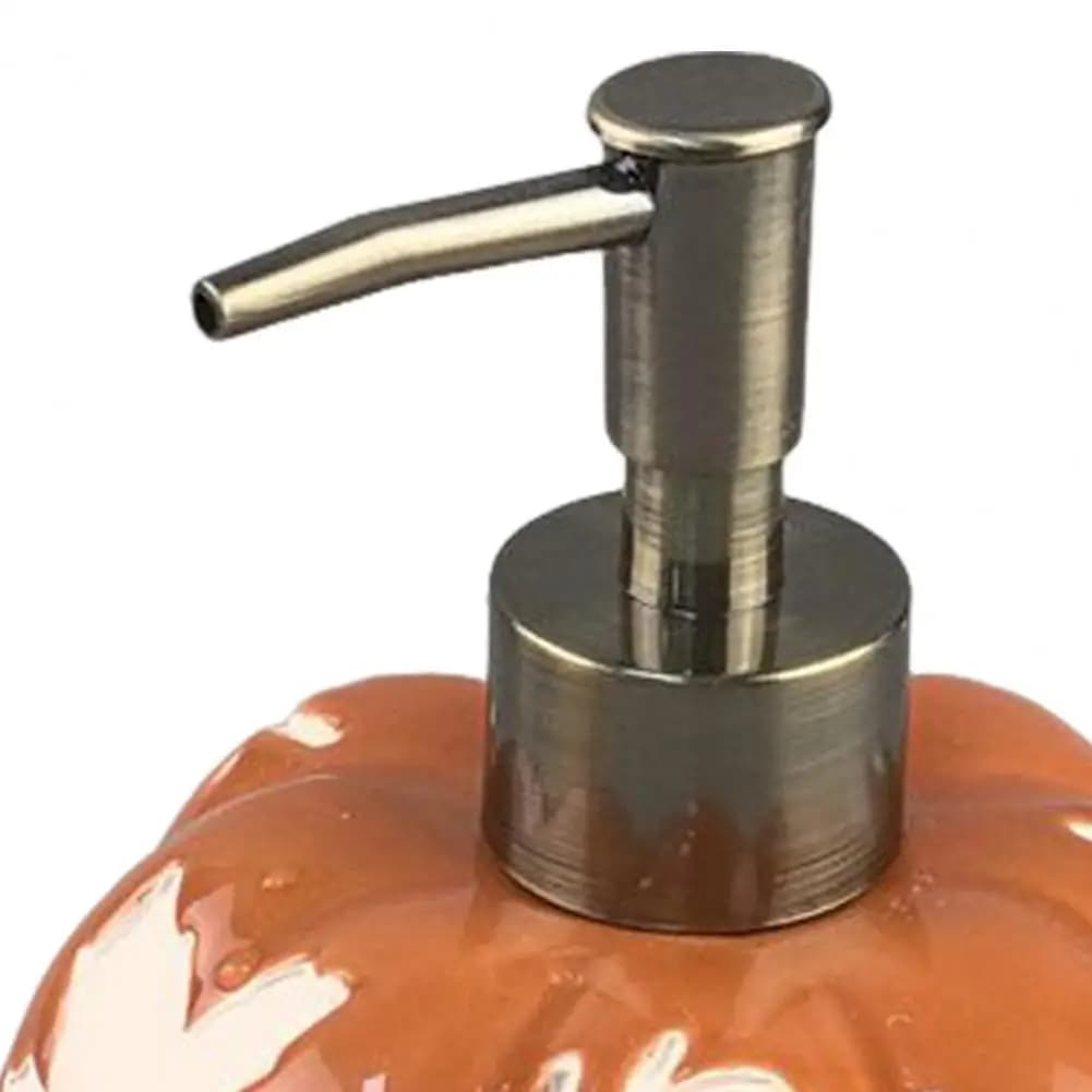 Dispenser di sapone zucca di Halloween Bottiglia con pompa a pressione ricaricabile da 530 ml per shampoo Dispenser da bagno per lavaggio a mano con design