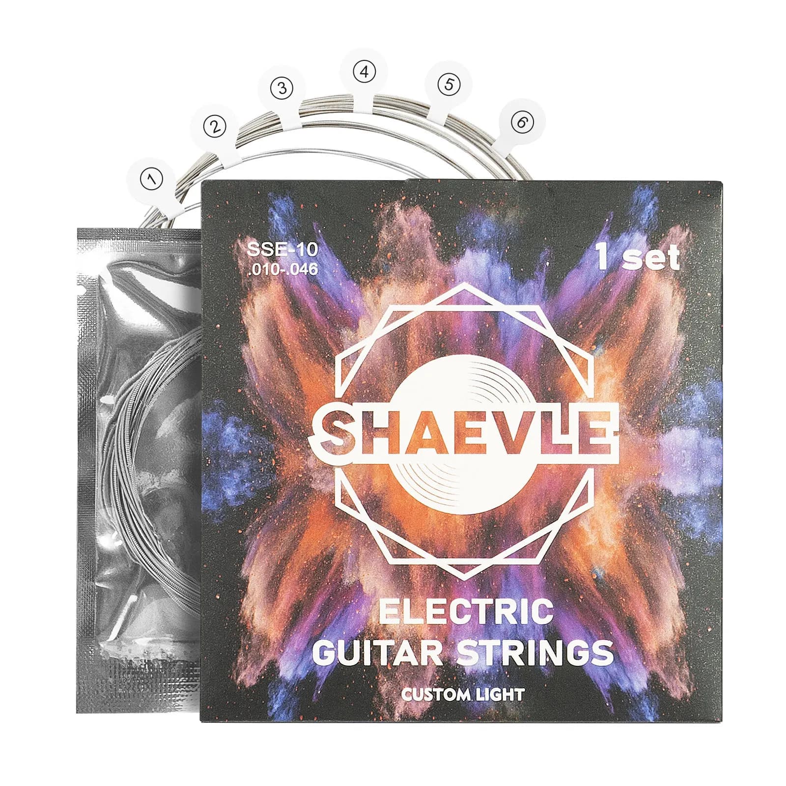 Corde per Chitarra Elettrica SONICAKE/SHAEVLE, 1 o 3 Set da 6 Corde, Kit di Ricambio in Acciaio