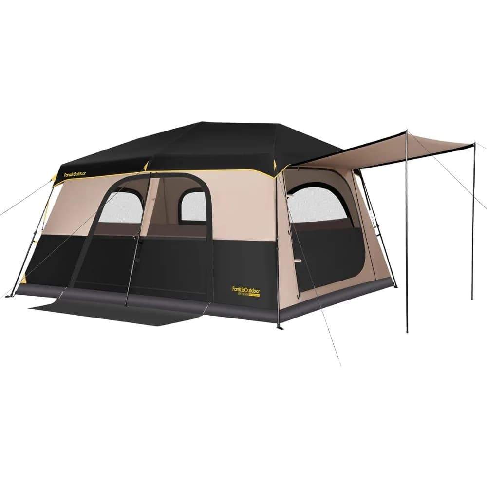 Tenda a Cabina Impermeabile per 8-10 Persone con Borsa per il Trasporto, Montaggio Istantaneo, per Campeggio Familiare ed Escursionismo