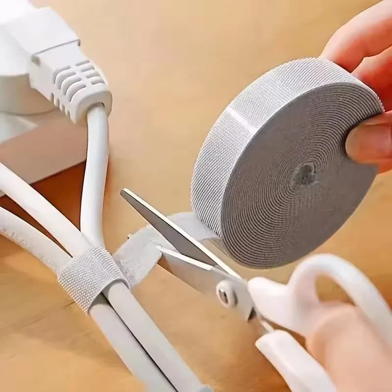 Organizzatore di cavi 1/5M, nastro avvolgicavo, fascette protettive per la gestione di cavi di auricolari e mouse, compatibile con iPhone, Xiaomi, Samsung
