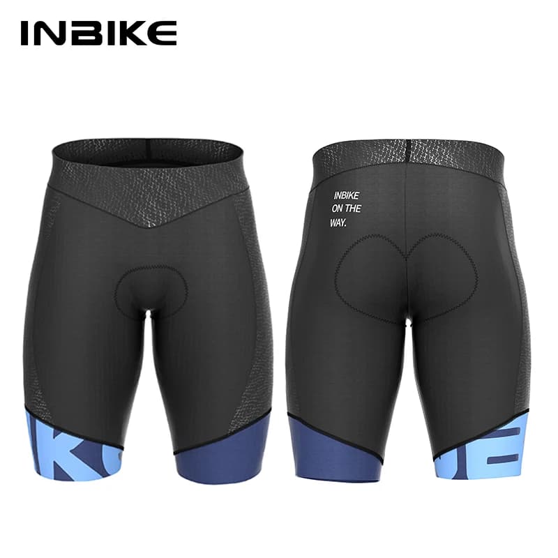 Cycling Shorts INBIKE Summer Silicone Ball Bearing for Men Quick Drying Shock Absorber MTB Shorts Long Distance Outdoor Cycling Clothing