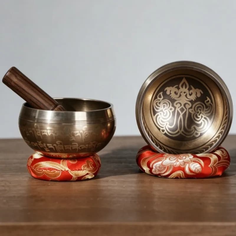 Nepal Handmade Singing Bowl Outdoor Meditation Yoga Sound Bowl Tibetan Buddhism Copper Singing Bowls Sound Healing Sound Bowls