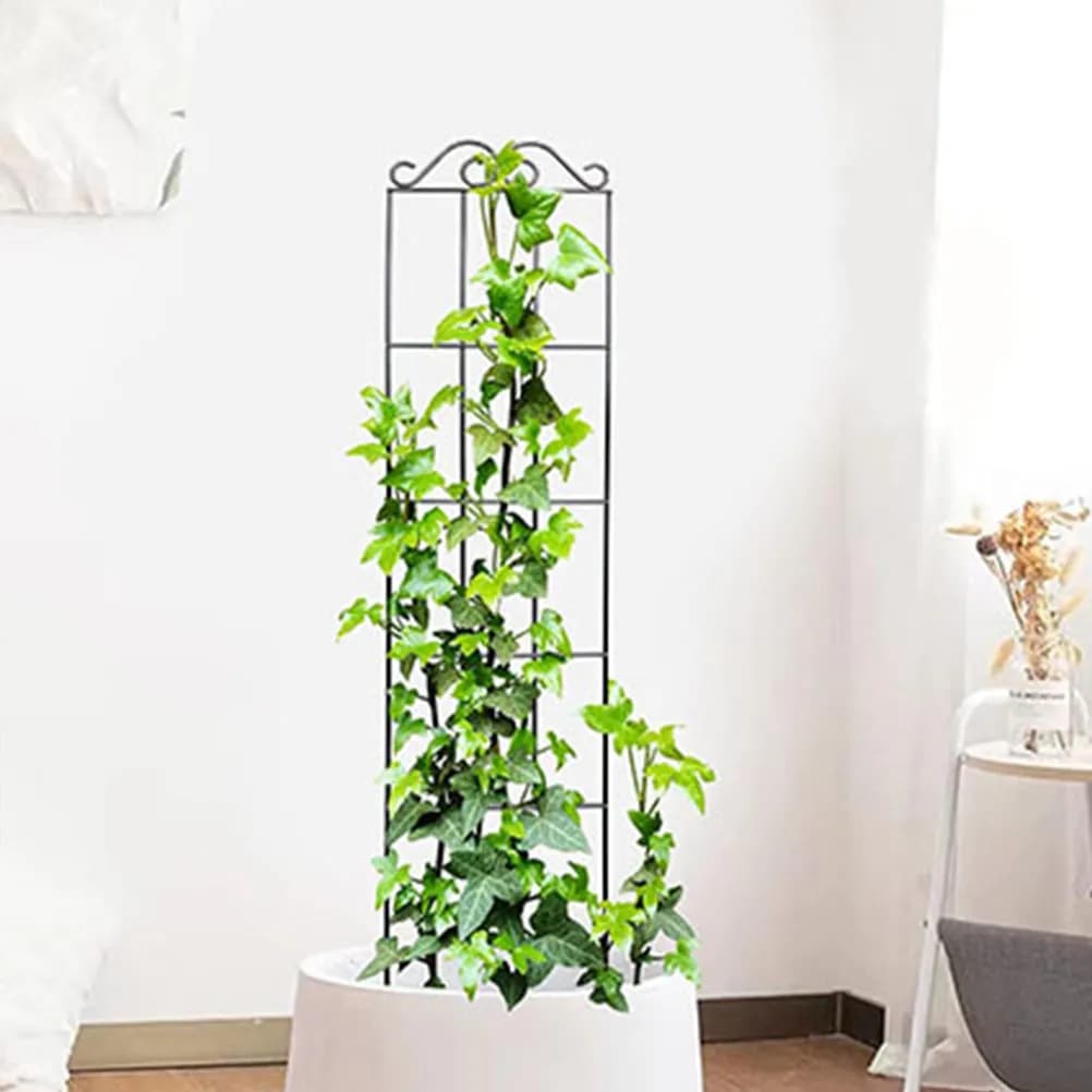 2 Pieces Support for Copper Plants in Metal, Decorative Grating for Plants in Interior and Exterior Plants, Flowers, Screws and Vegetables