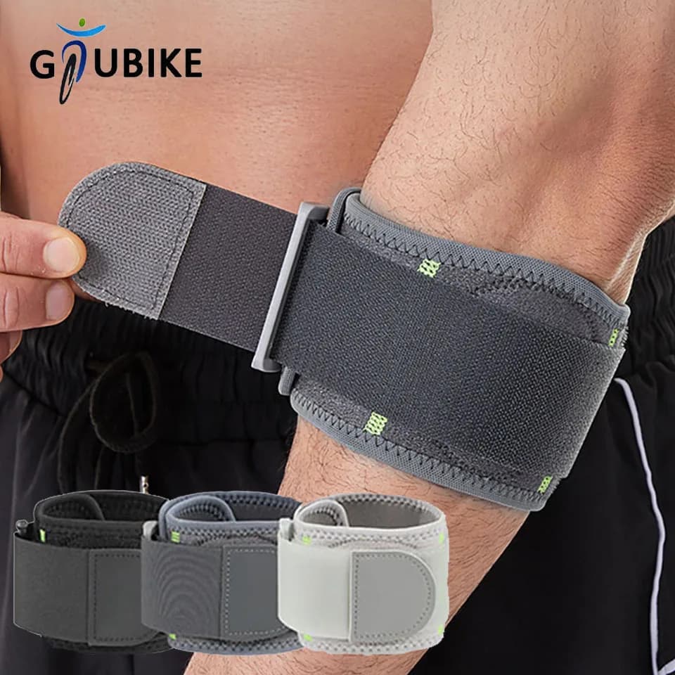 GTUBIKE 1PC Tennis Golf Ball Gomito Cinghia Avambraccio Brace Strap Compressione Gomito Cinghia Compressione Pad Gomito Tutore Per Sollievo Dal Dolore