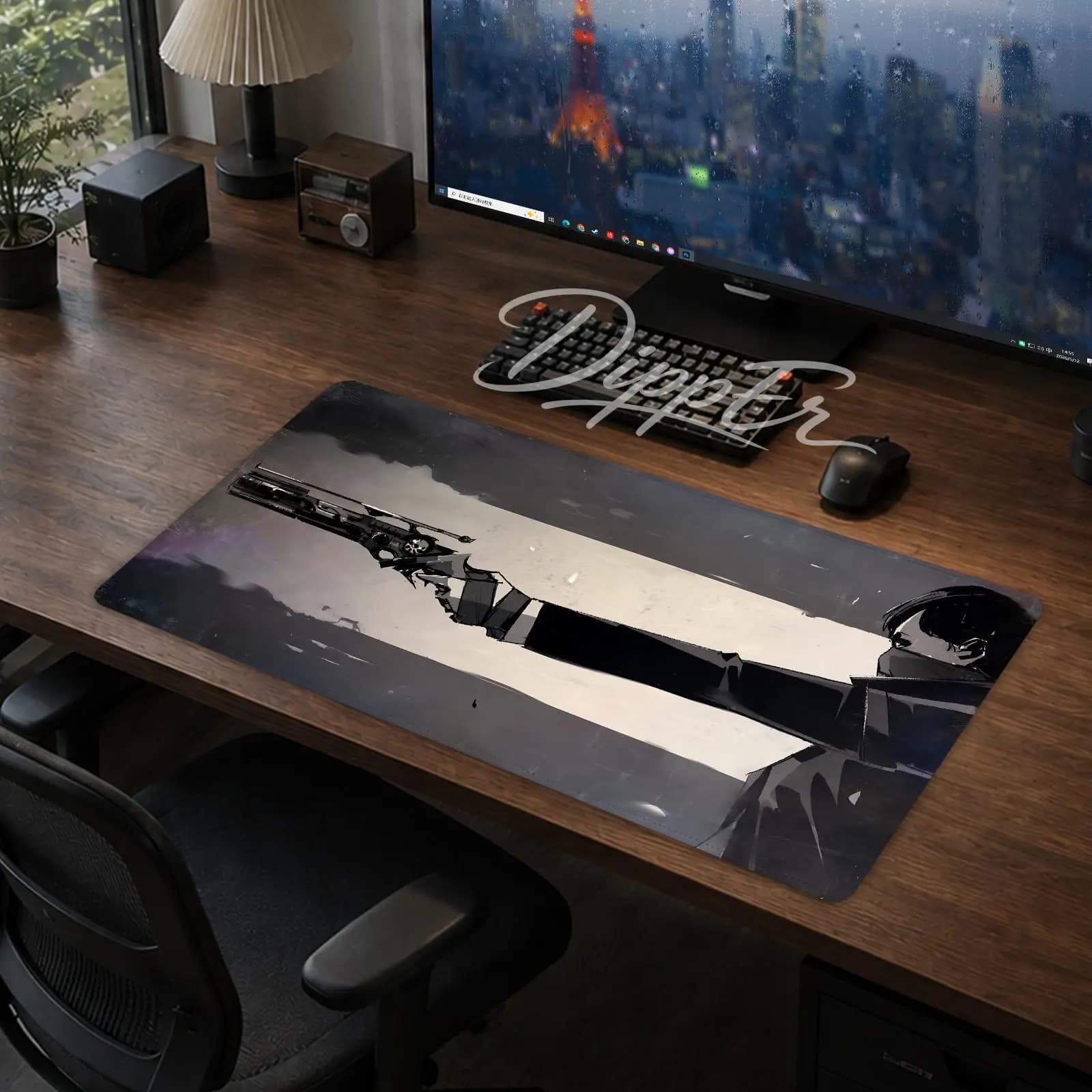 Tappetino per mouse Game Dishonored, tappetino da scrivania grande per ufficio, tappetino per mouse da gioco, fondo in gomma, cuscino antiscivolo 900X400