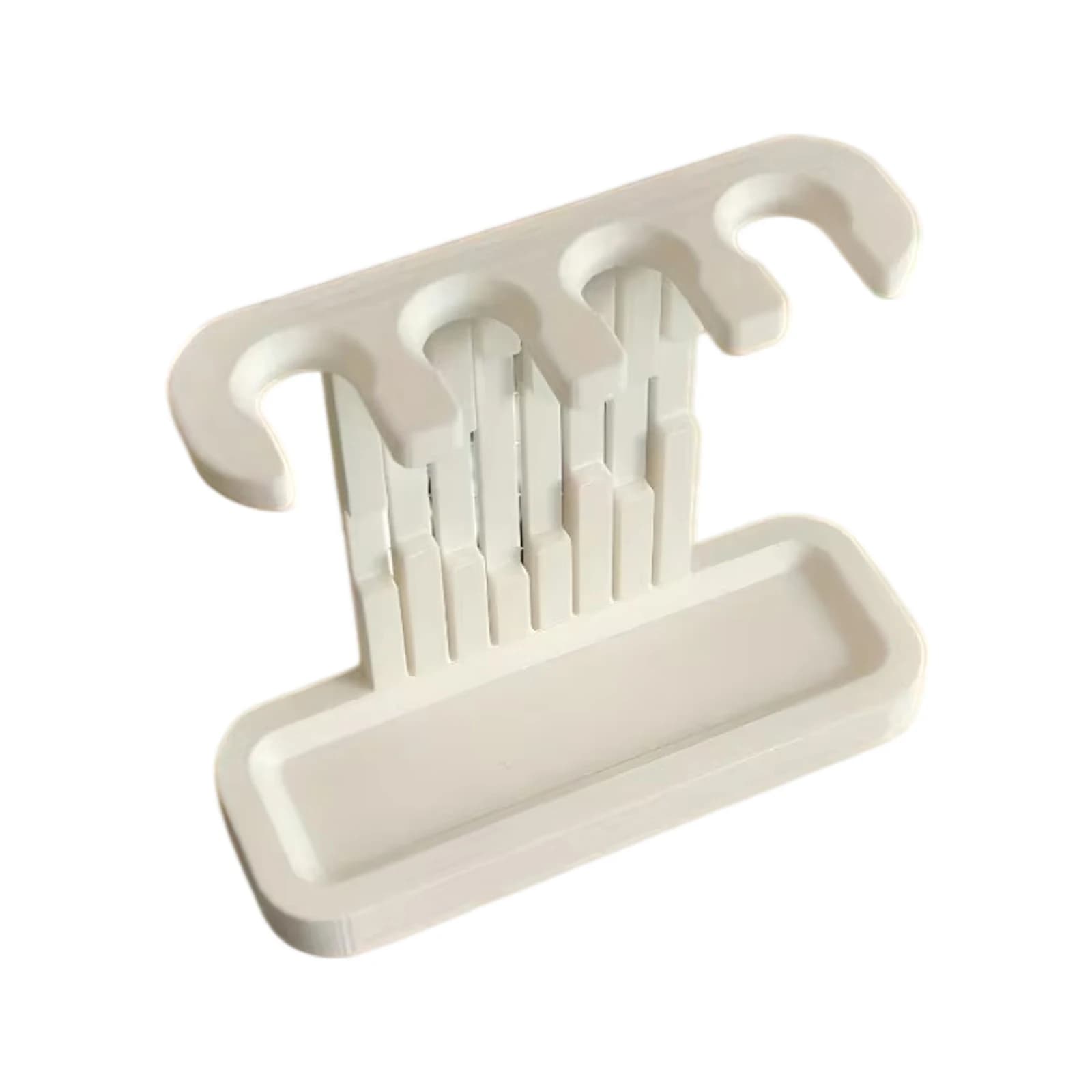 Electric Toothbrush Head Holder 3D Printed Tooth Brushing Holder with Drain Tray Lightweight for Home Bathroom Shower